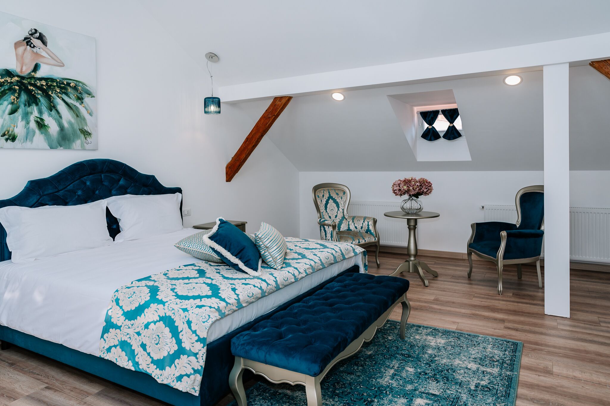 华丽双人房, 1 张特大床 | 迷你吧、客房内保险箱、特色装修、特色家居