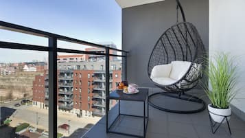 Comfort Apartment, Balcony, City View | Terrace/patio