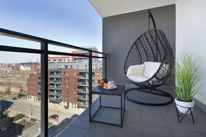 Lägenhet Comfort - balkong - utsikt mot staden | Terrass/Patio