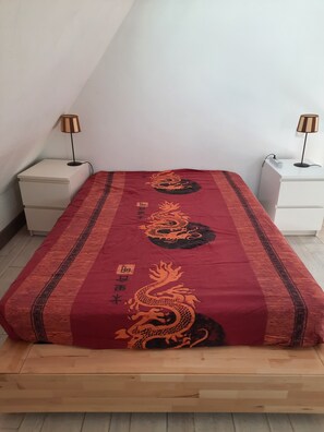 2 chambres, draps fournis