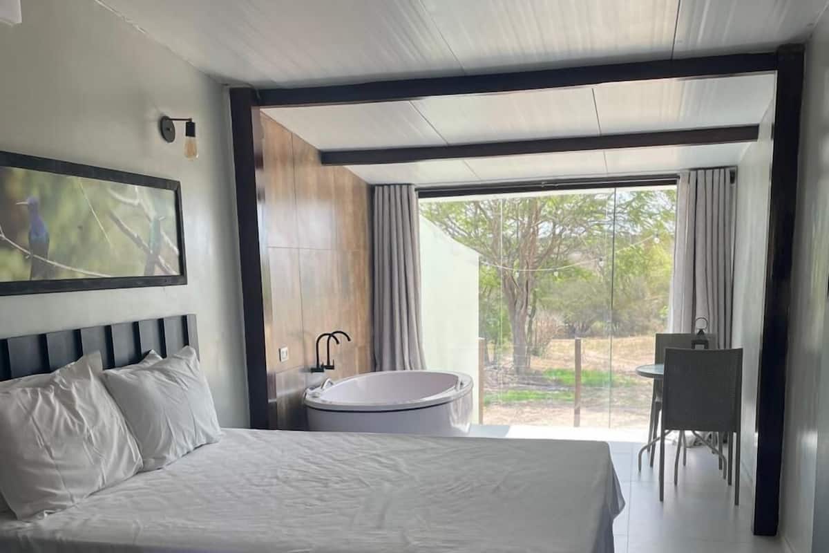 Habitación estándar, 1 cama Queen size, chimenea | 1 habitación, wifi gratis y ropa de cama