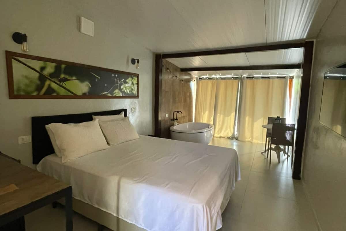 Habitación estándar, 1 cama Queen size, chimenea | 1 habitación, wifi gratis y ropa de cama