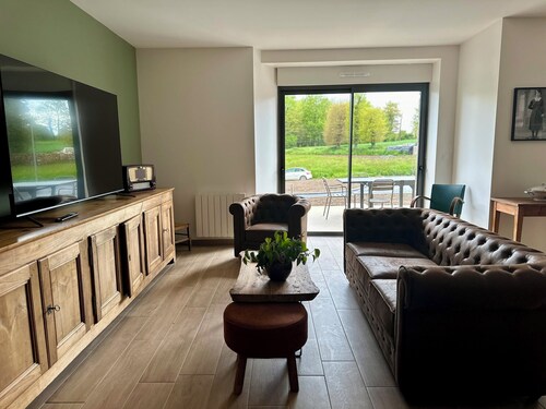 Entre Rennes et St Malo Maison en Campagne, Terrasse et Espace Vert