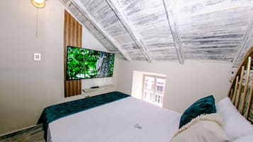 Deluxe-Doppelzimmer | Bettwäsche aus ägyptischer Baumwolle, hochwertige Bettwaren