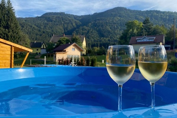 Uitzicht vanuit Hottub