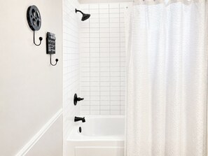 Hair dryer, towels