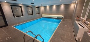 Indoor pool, a heated pool