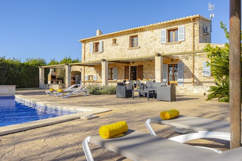 Finca Can Castell 1 pour 6 avec piscine, Bbq, WiFi gratuit