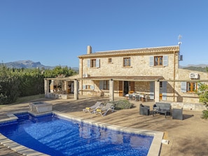 Pool - Finca Can Castell 1 for 6 with swimming pool, Bbq, free WiFi (Alcúdia)