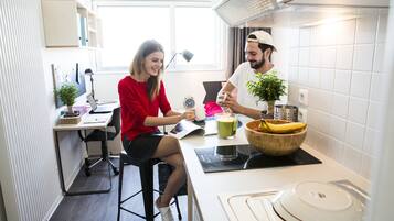 Standard Studio | Private kitchen | Mini-fridge, microwave, stovetop, coffee/tea maker
