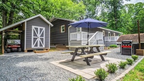 屋外ダイニングエリア