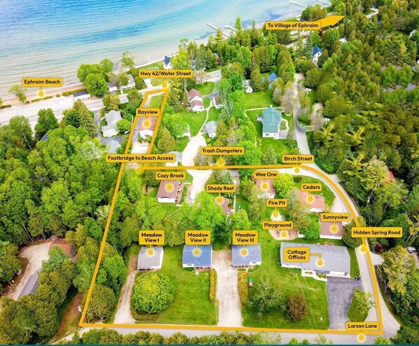 Map of the Ephraim Village Cottage Property. 