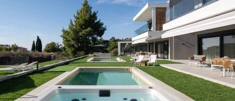 A heated pool