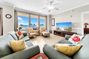 Smart TV, DVD player, books - Gulf Crest 205 - Awesome Gulf Views - Huge Balcony (Panama City Beach)