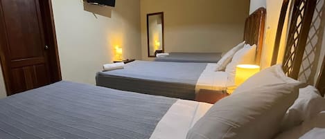 Literie hypoallergénique, coffres-forts dans les chambres