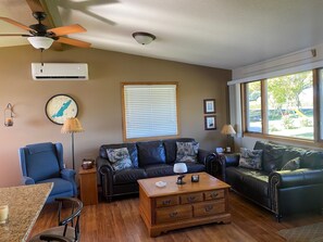Smart TV, DVD player, stereo - Cabin on Big Chippewa Lake for rent.  Located in Brandon, MN. (Brandon)