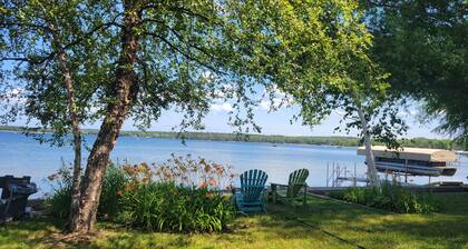Family cottage on the water in Door County. Water toys for adults and kids.