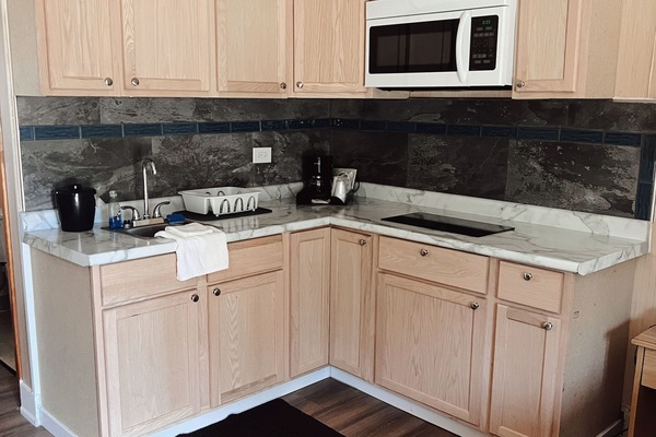 Signature Double Room | Private kitchen | Fridge, microwave, coffee/tea maker, freezer