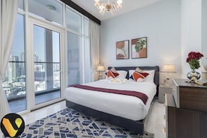 Luxury Apartment | 3 bedrooms, Egyptian cotton sheets, premium bedding, in-room safe