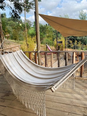 Terrace/patio - Cabin “Eucalipto” at blueberry farm (Cundinamarca)