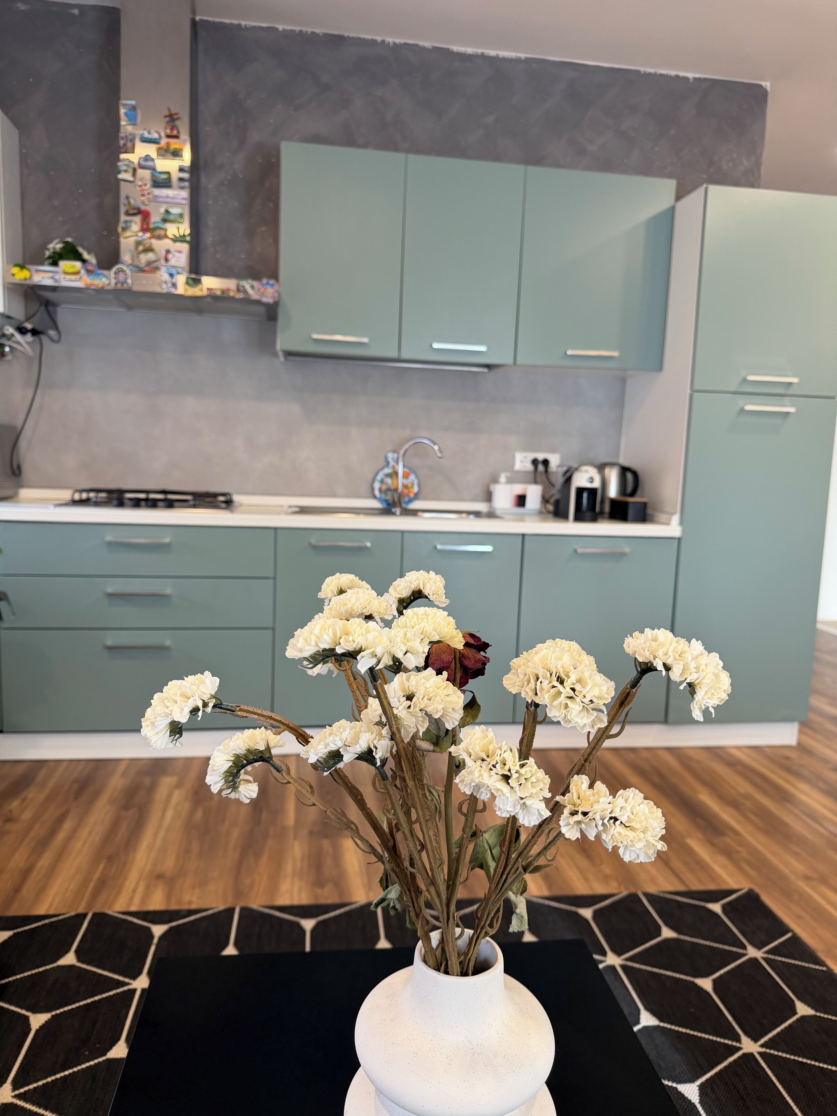 Køleskab, mikrobølgeovn, ovn, kogeplade