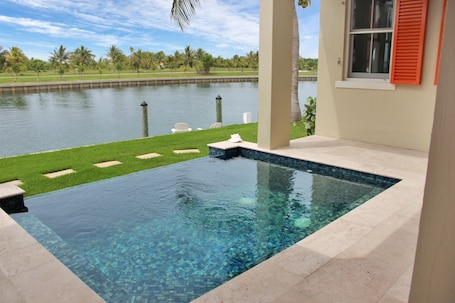 Pool. 3 Bed 3 Bath Waterfront House located in Schooner Bay, Abaco