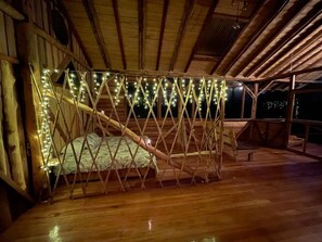 Family Cabin | 2 bedrooms, individually decorated, individually furnished, desk