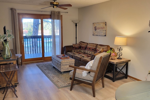 Living room, access to deck