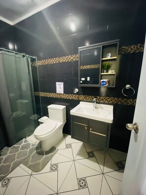 Exclusive Apartment, 1 Bedroom | Bathroom | Free toiletries, towels