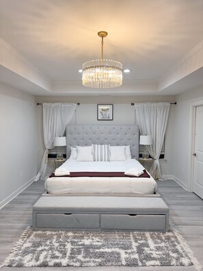 4 bedrooms, iron/ironing board, WiFi, bed sheets - Embrace Tranquility: A modern retreat home where serenity meets style (Elizabeth City)