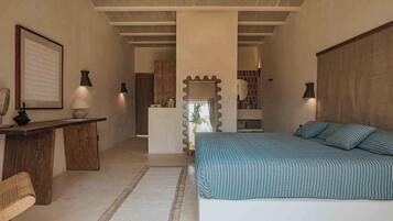 Habitación superior, 1 cama King size, Terraza | Minibar, caja de seguridad en la habitación y cortinas blackout