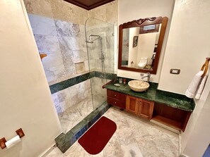 Towels, soap, toilet paper