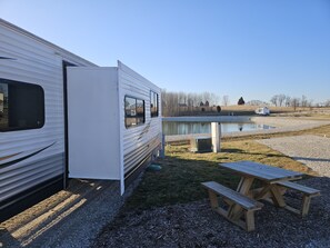 屋外ダイニングエリア