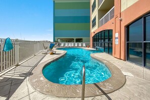 Indoor pool, a heated pool