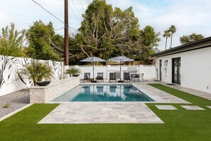 A heated pool
