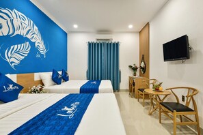 华丽四人房 | 办公桌、隔音、熨斗/熨衣板、免费 WiFi