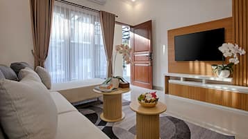 Premium-Villa | Wohnbereich | Smart-TV