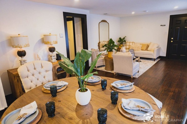 Dining and living room