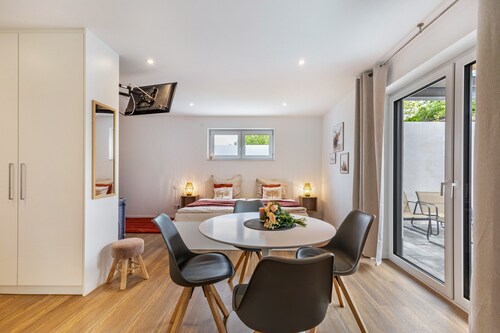 Familien-Apartment Fewo Parkside S1 | 8Min Legoland | Terrasse & Parkplatz