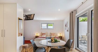 Familien-Apartment Fewo Parkside S1 | 8Min Legoland | Terrasse & Parkplatz