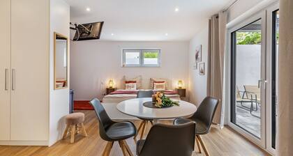 Familien-Apartment Fewo Parkside S1 | 8Min Legoland | Terrasse & Parkplatz