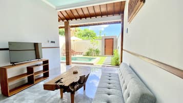 Deluxe Villa | Living area | Smart TV