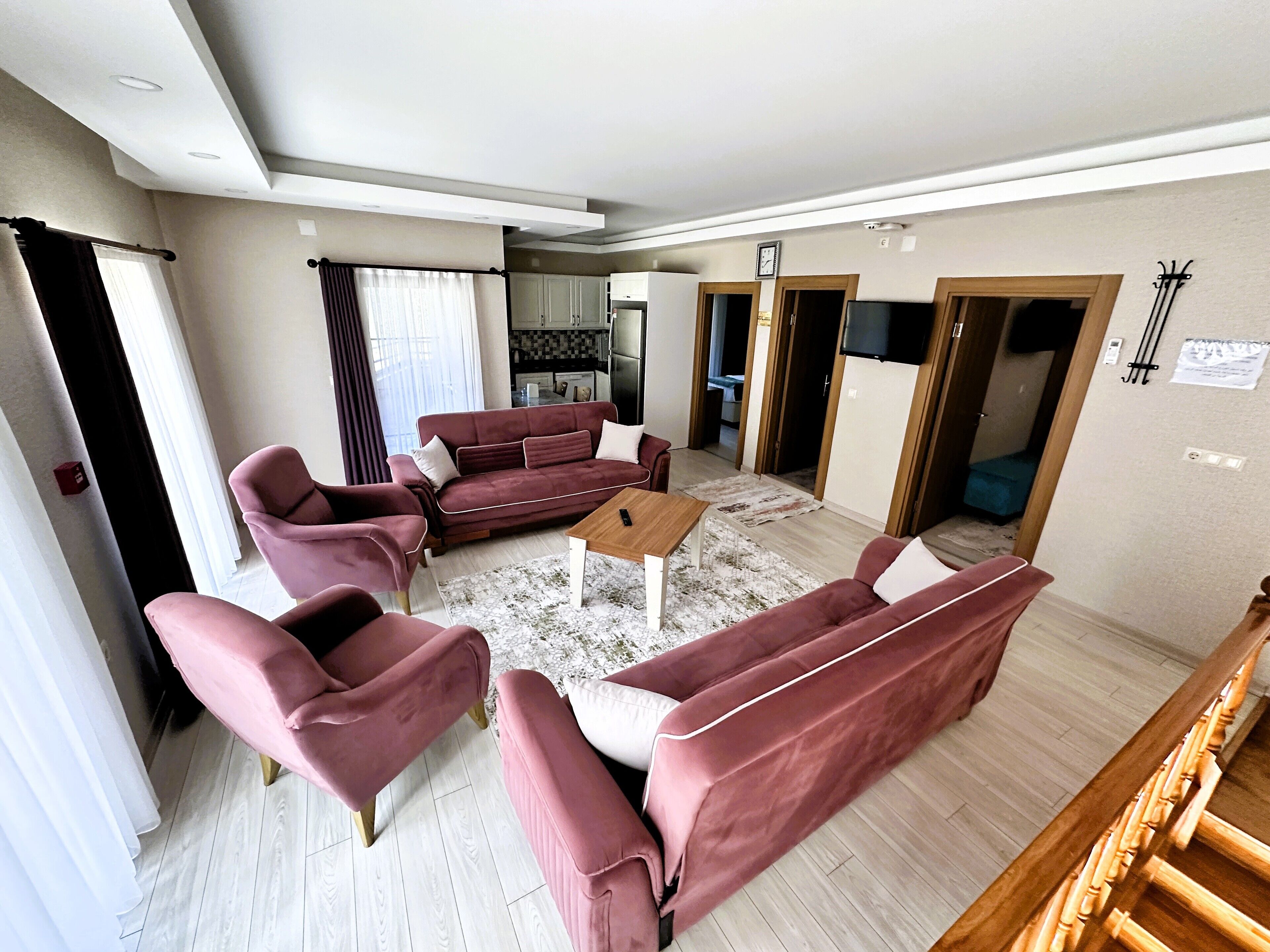 Superior Condo | Living area | 120-inch Smart TV with satellite channels, heated floors