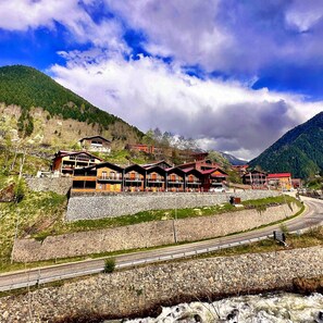 Udsigt fra overnatningsstedet