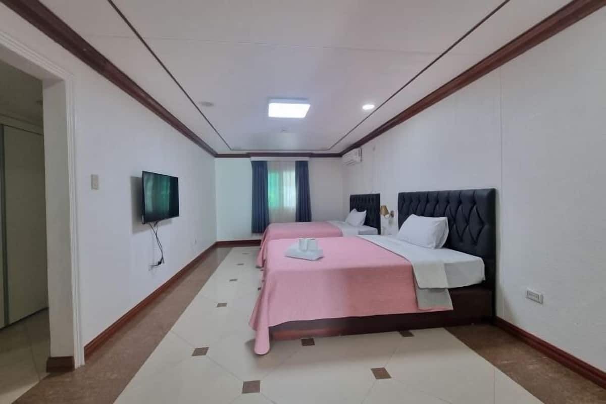 Desk, free WiFi, bed sheets