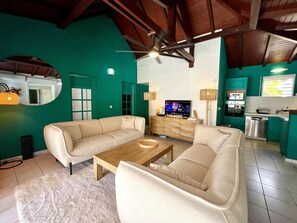 Family Villa | Living area - Villa Siméon Saint François (Saint-François)