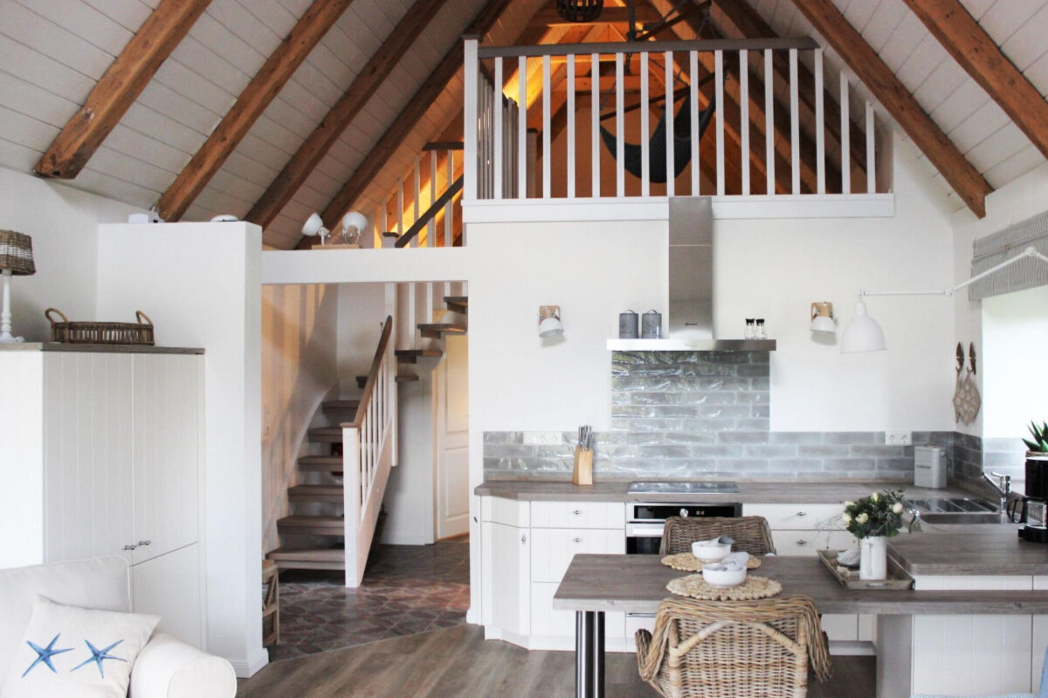 Oven, stovetop, dishwasher, coffee/tea maker