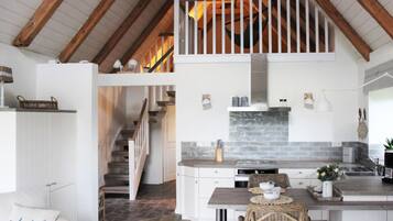 Oven, stovetop, dishwasher, coffee/tea maker