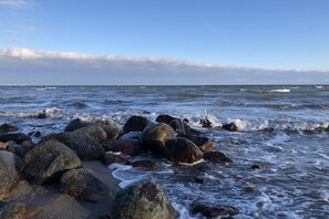 Vlak bij het strand