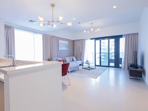 Apartment, 3 Bedrooms | Living area - Mh- Act - Burj View 3bhk-ref4001 (Dubai)